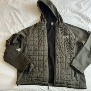 New Balance Men's Olive Hooded Jacket